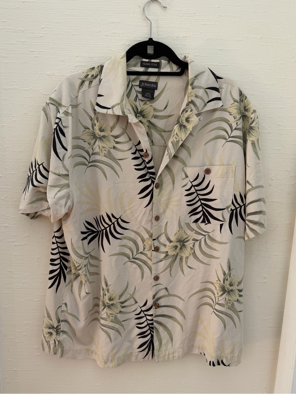 100% silk Short-Sleeve tropical shirt